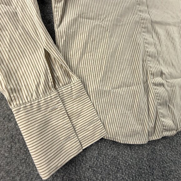 MAX MARA WEEKEND Striped Button Up Shirt Long Sleeve Italy Cotton Blend Women - Picture 3 of 16